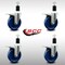 Service Caster 5'' SS Solid Poly Swivel 1-1/2'' Expanding Stem Caster Set Total Lock Brake, 4PK SCC-SSEXTTL20S514-SPUS-112-4 - alternate 2